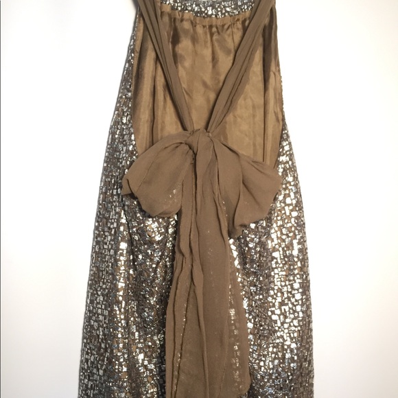 NWT Hale Bob metallic halter top - Picture 2 of 7